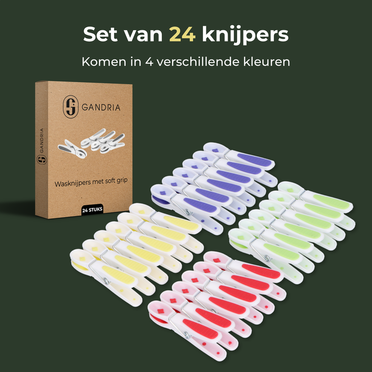 Wasknijpers 24 Stuks