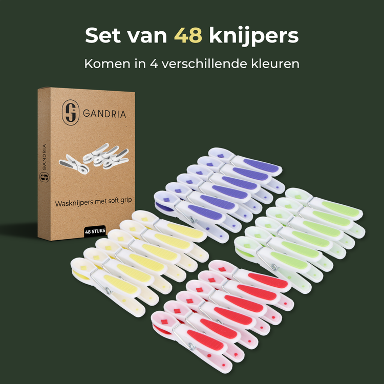 Wasknijpers 48 Stuks