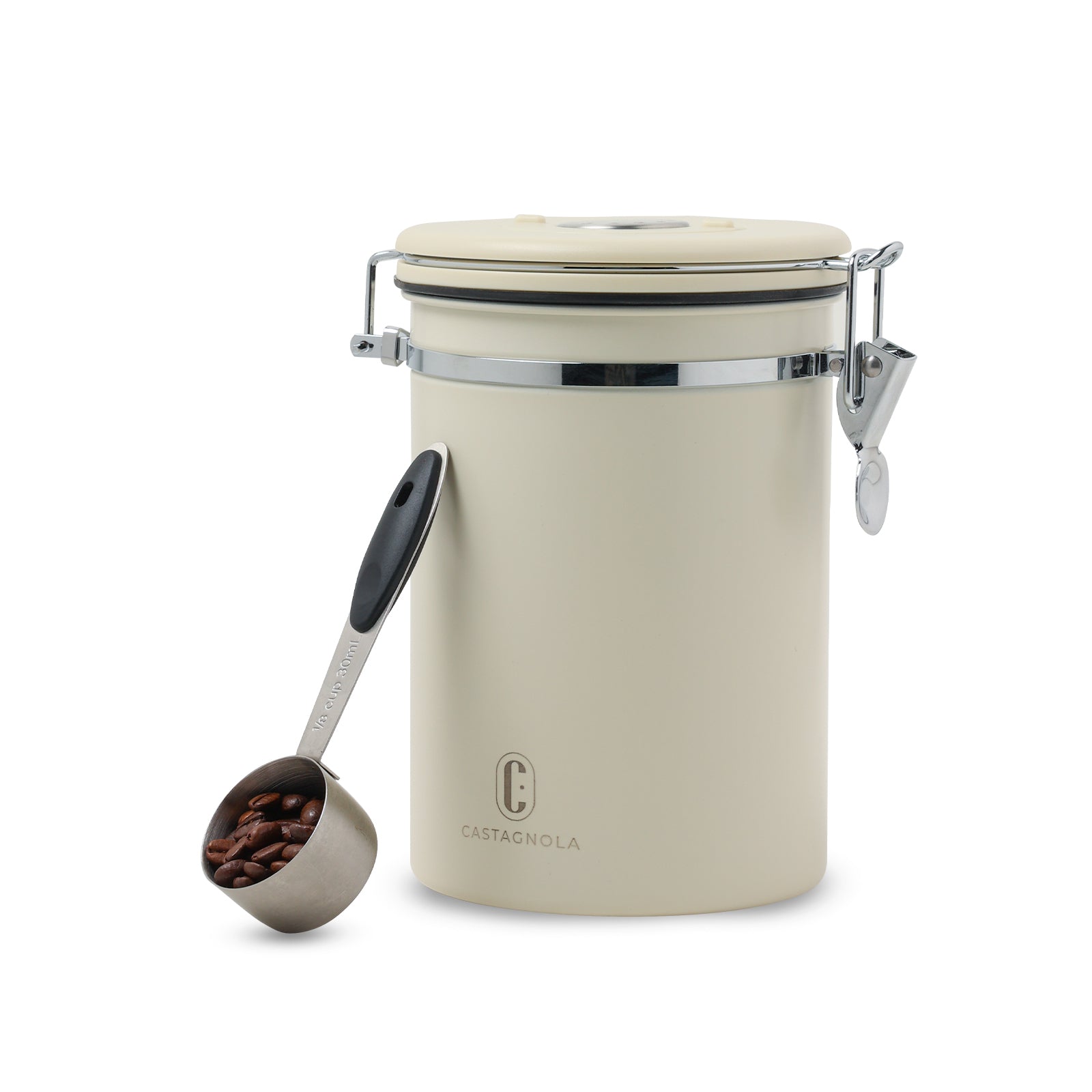 Castagnola koffie bewaarbus, beige