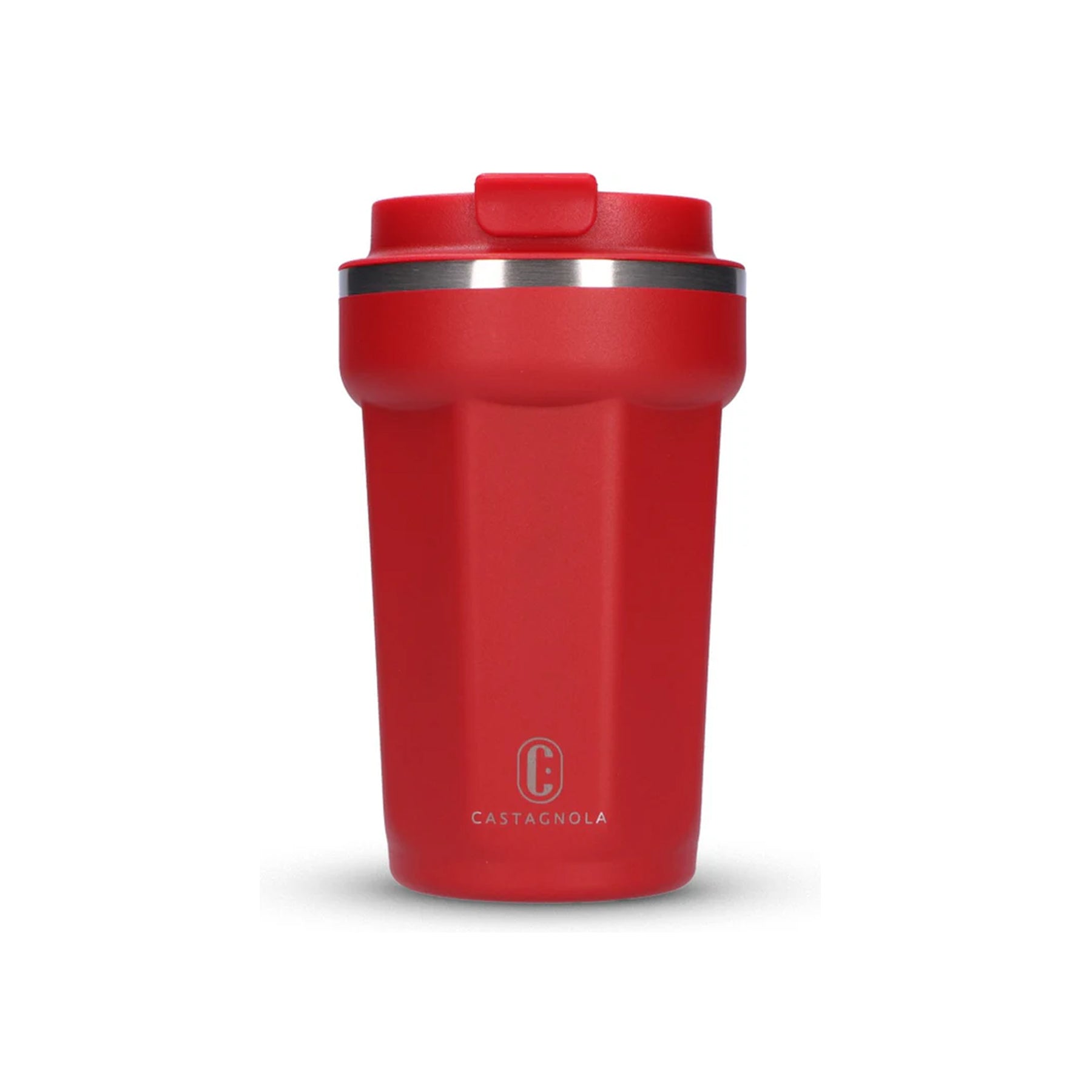 Castagnola thermosbeker rood octagon
