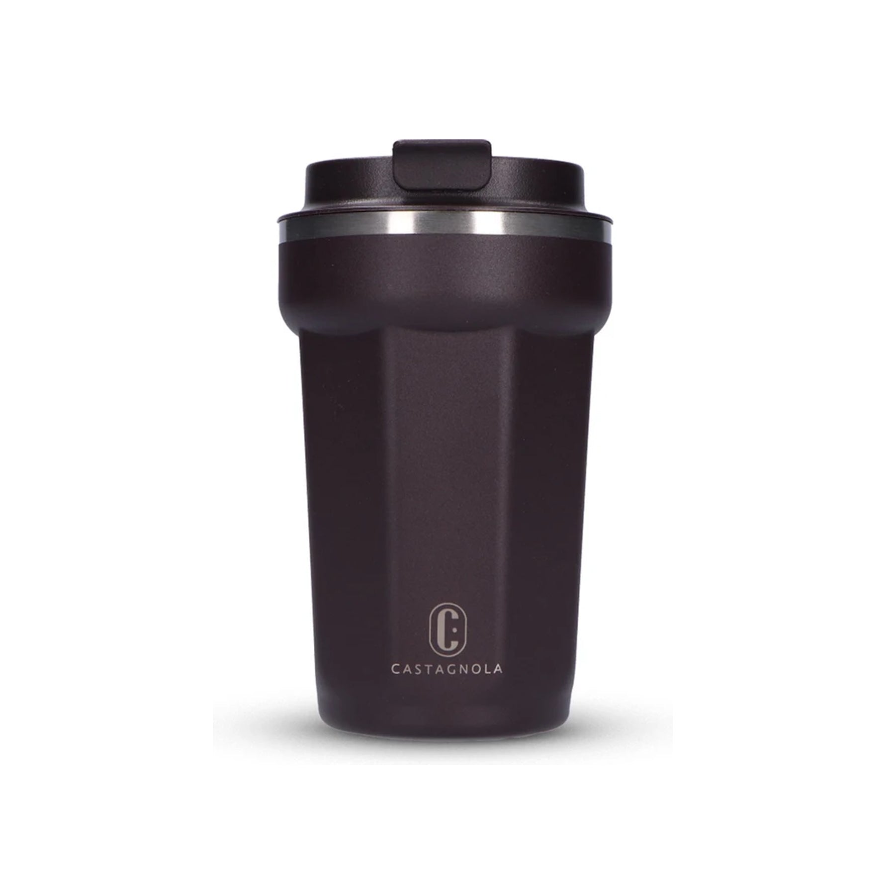 Castagnola thermosbeker bruin octagon