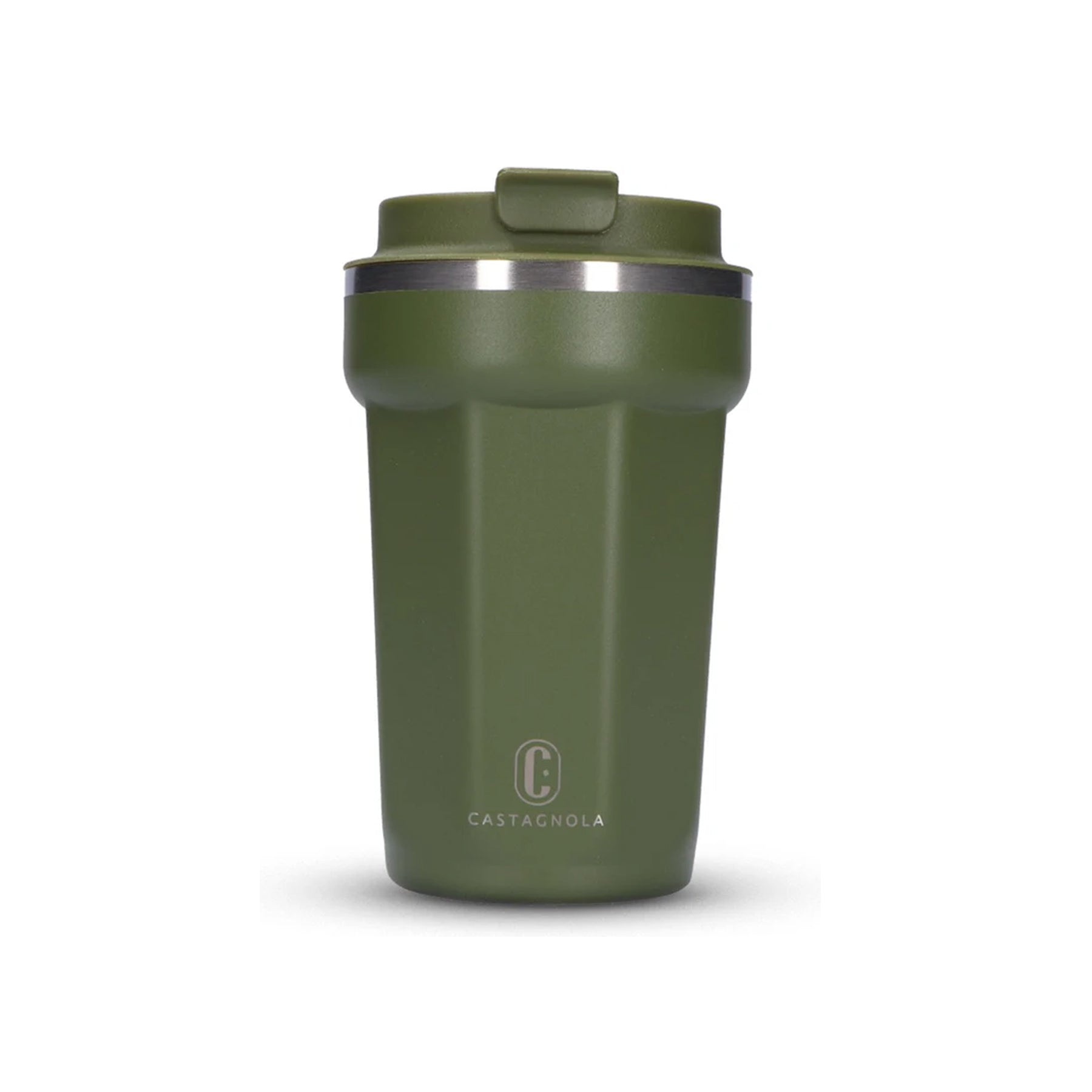 Castagnola thermosbeker groen octagon