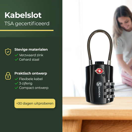 Reisslot - TSA Slot - 3 cijferig