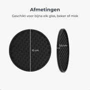 Siliconen onderzetter - Zwart