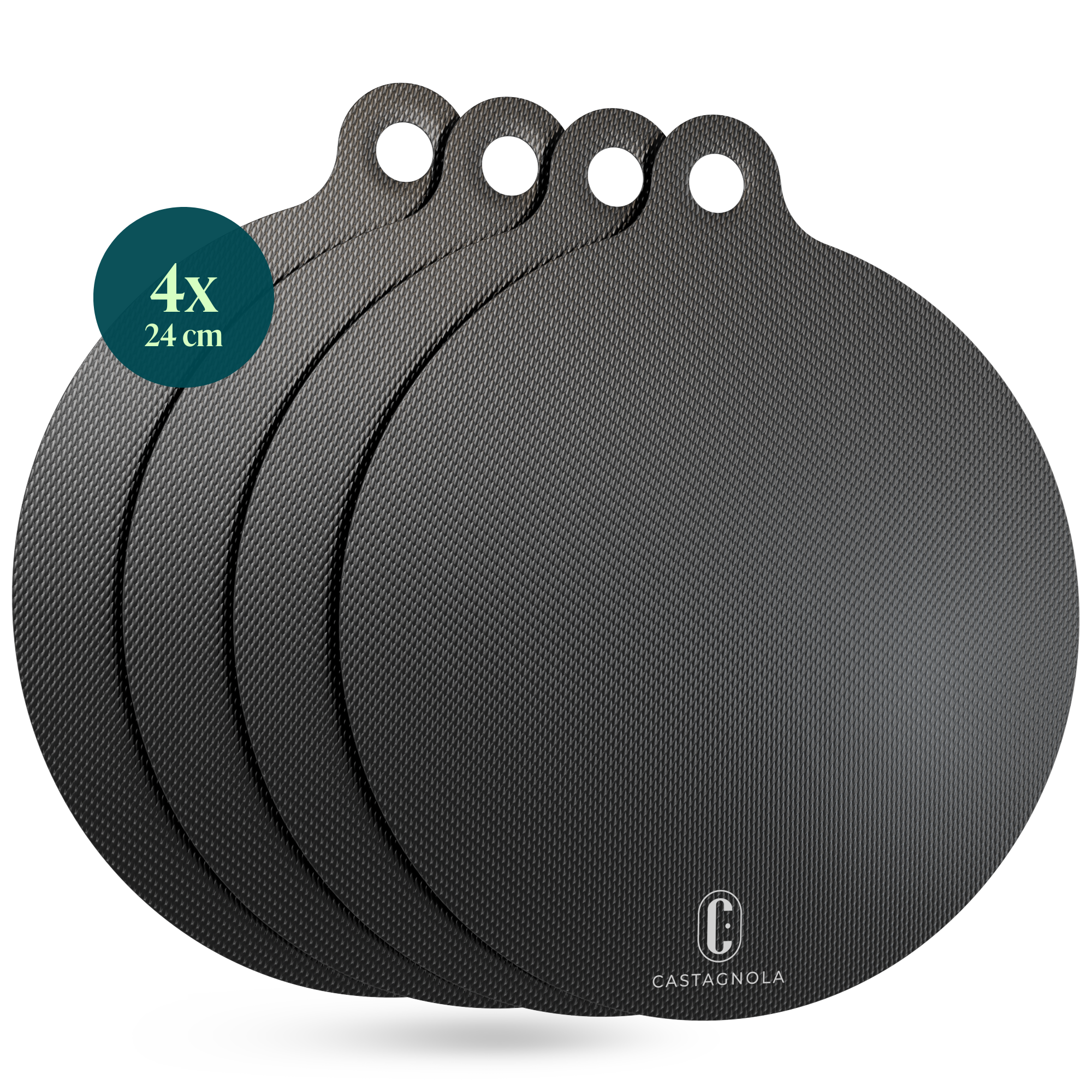 Castagnola Inductiebeschermer Set van 4 - Hittebestendig & Antislip