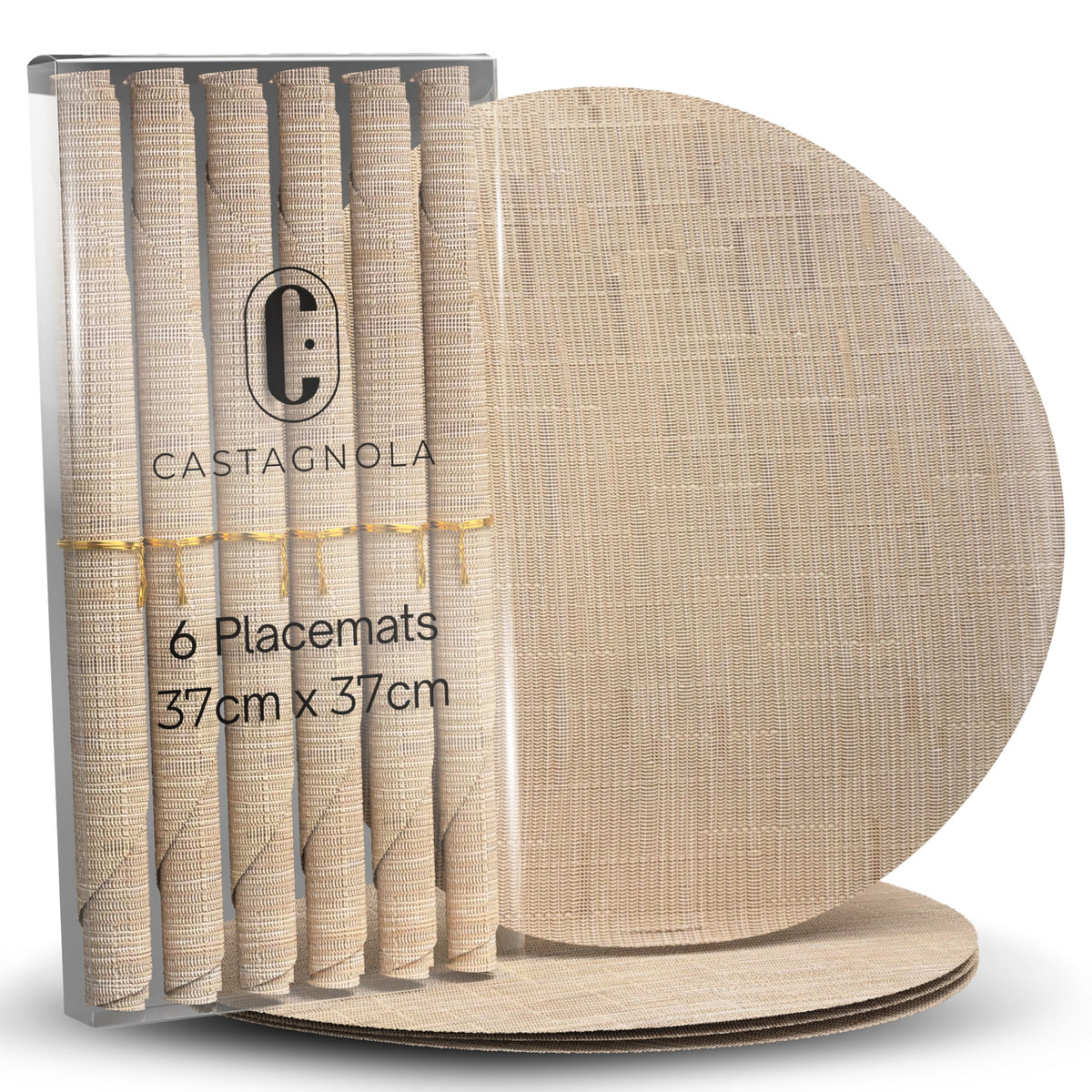 Beige – Castagnola PVC placemats rond