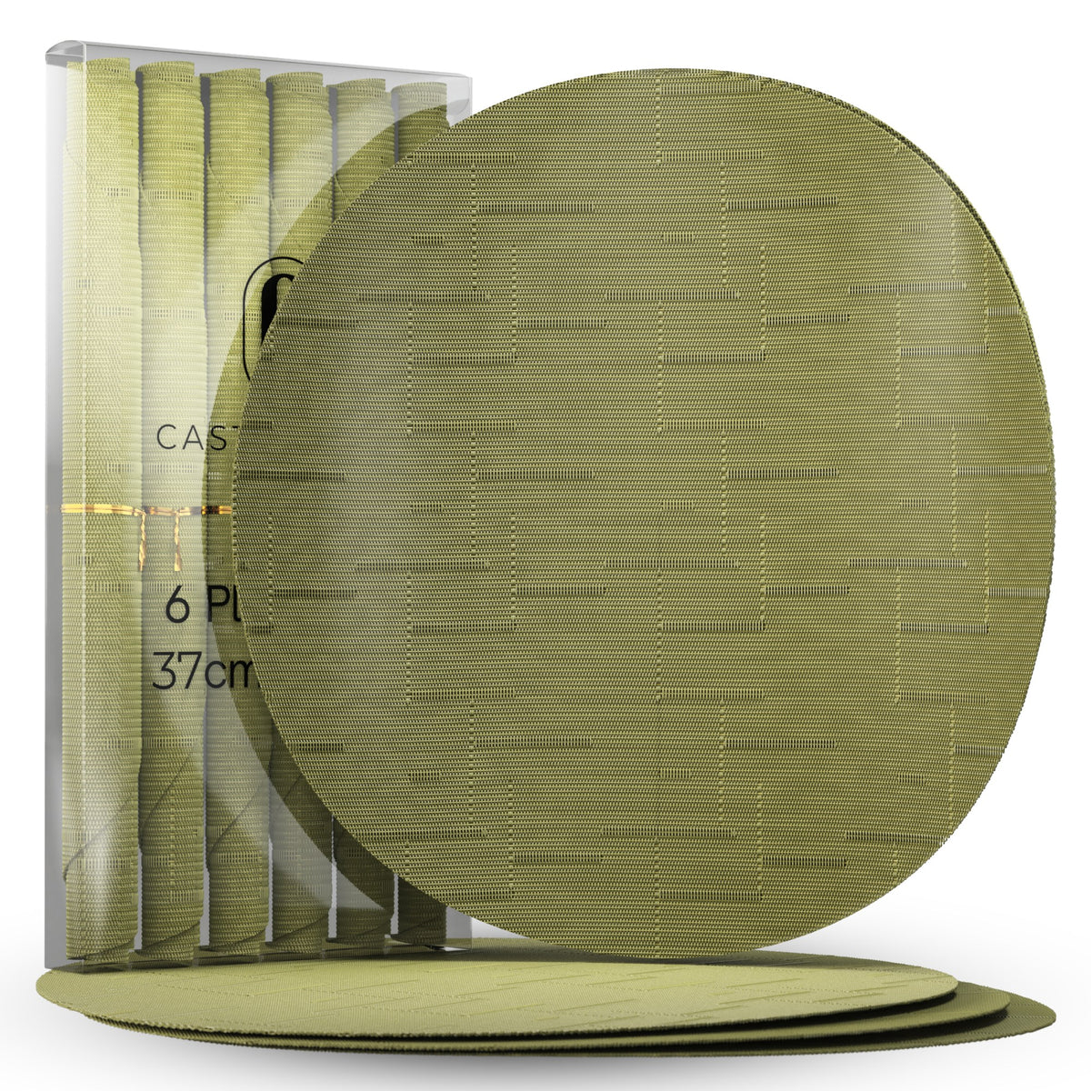 Groen – Castagnola PVC placemats rond